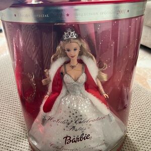 Barbie Holiday Celebration Doll in Silver and Red